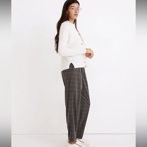 Madewell Plaid Flannel Track Trousers